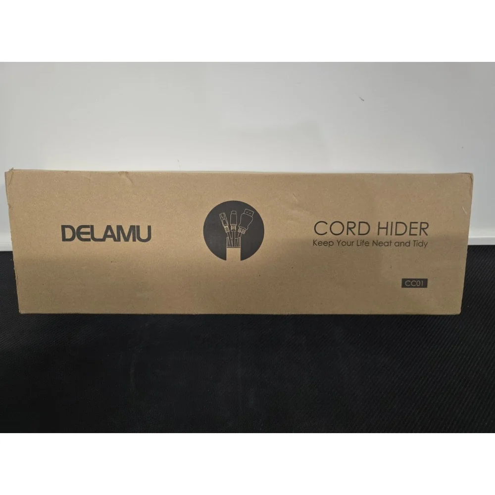 DELAMU Cord Hider / Cord Cover Raceway in White (CC01) New Sealed